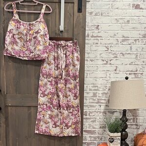 Sonoma Pink and Yellow Sleepwear